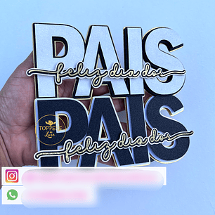 Arquivo Topo de Bolo Dia dos Pais - EM CAMADAS