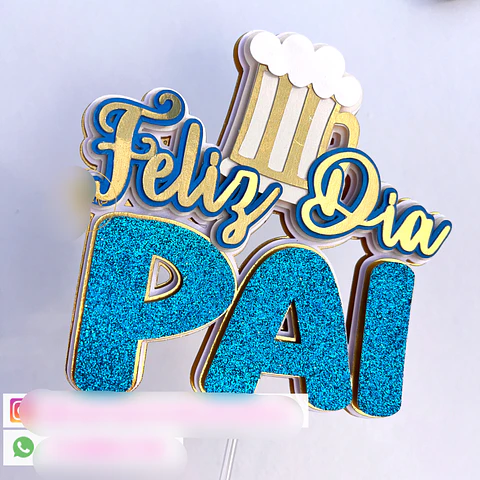 Arquivo Topo de Bolo Dia dos Pais Cerveja - EM CAMADAS