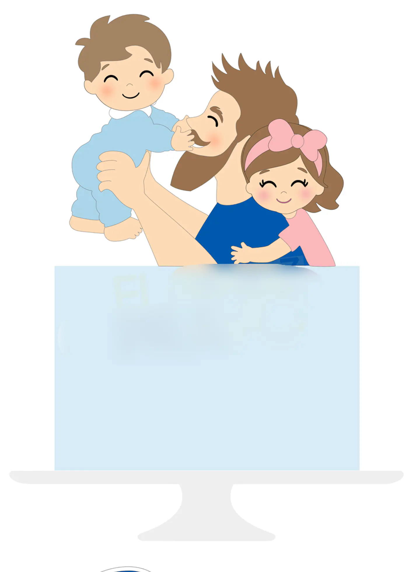 Arquivo Topo de Bolo Dia dos Pais - Pai e Filhos - EM CAMADAS 1