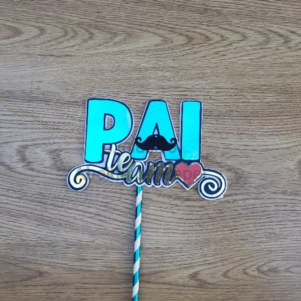 Arquivo Topo de Bolo Dia dos Pais te amo bigode - EM CAMADAS 1