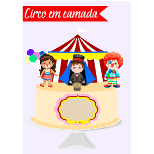 Arquivo de Corte Topo Circo em Camadas