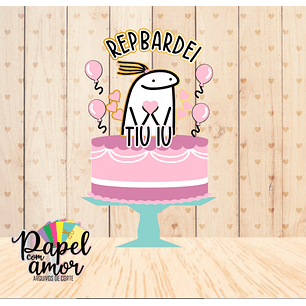 Arquivo Topo de Bolo Flork Rep Bardei Menina