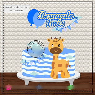 Arquivo Topo de Bolo Girafinha - EM CAMADAS