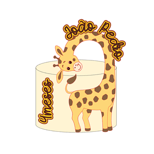 Arquivo Topo de Bolo Girafinha - EM CAMADAS
