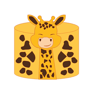 Arquivo Topo de Bolo Girafinha - EM CAMADAS