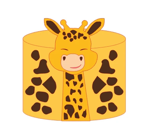 Arquivo Topo de Bolo Girafinha - EM CAMADAS