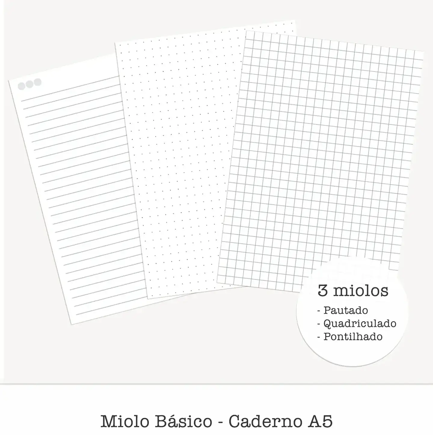 Arquivo Miolos Básicos Caderno A5 - 3 MODELOS 2