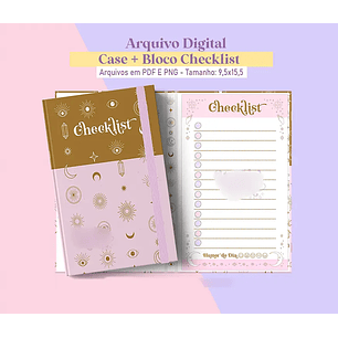 Arquivo Encadernação Case + Bloco Checklist