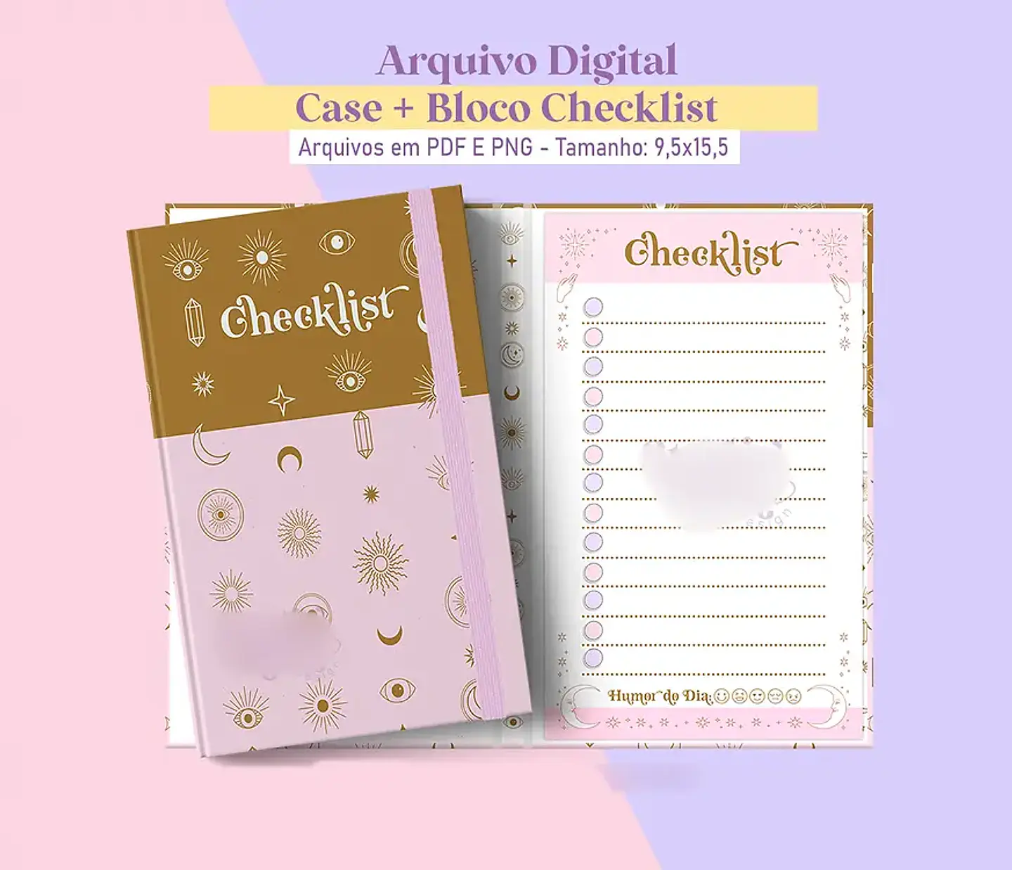 Arquivo Encadernação Case + Bloco Checklist 1