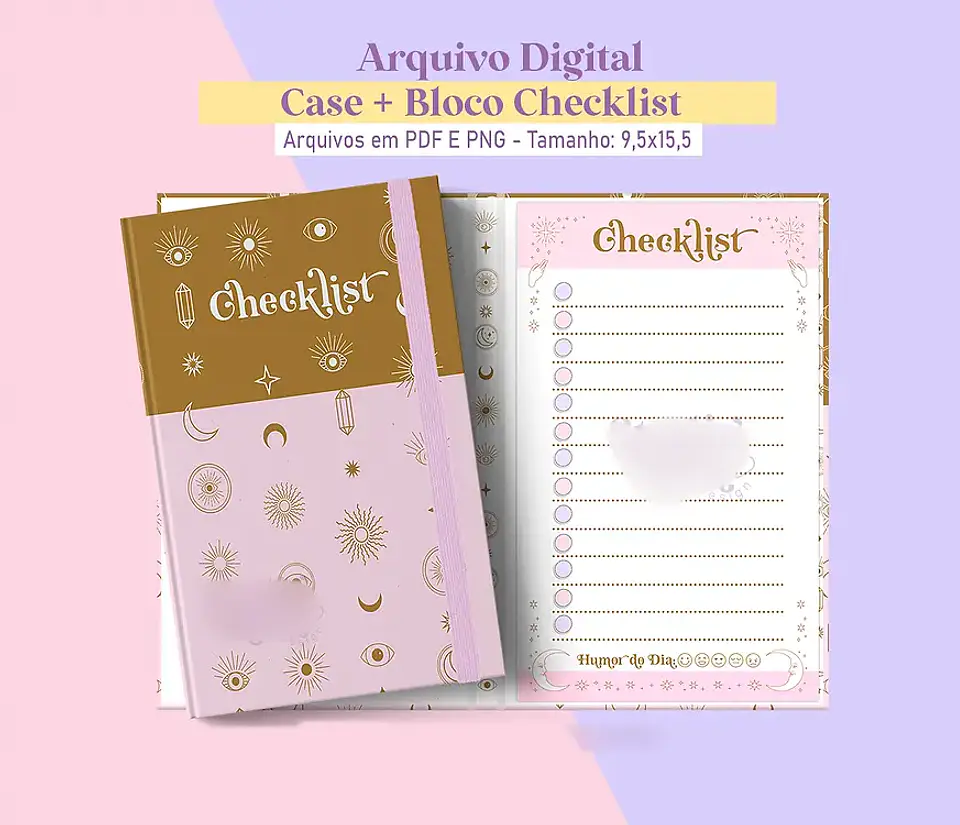 Arquivo Encadernação Case + Bloco Checklist 1