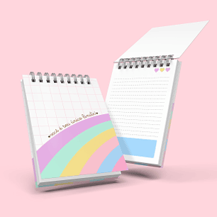 Arquivo Caderno A5 + Bloquinho A6 Colorido
