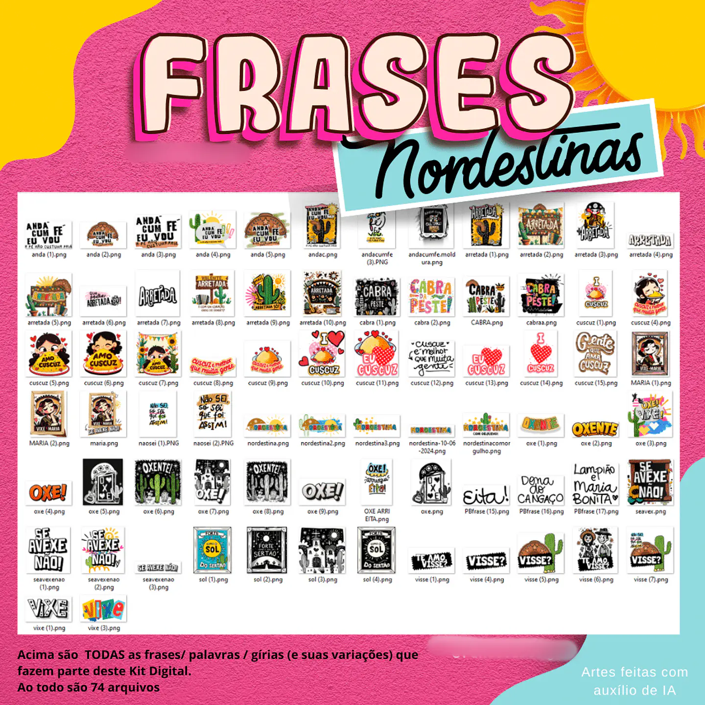 Kit Digital Frases Nordestinas 2