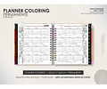 Arquivo Miolo Planner Coloring Permanente - Português