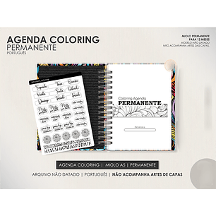 Arquivo Miolo Agenda Coloring Permanente - Português