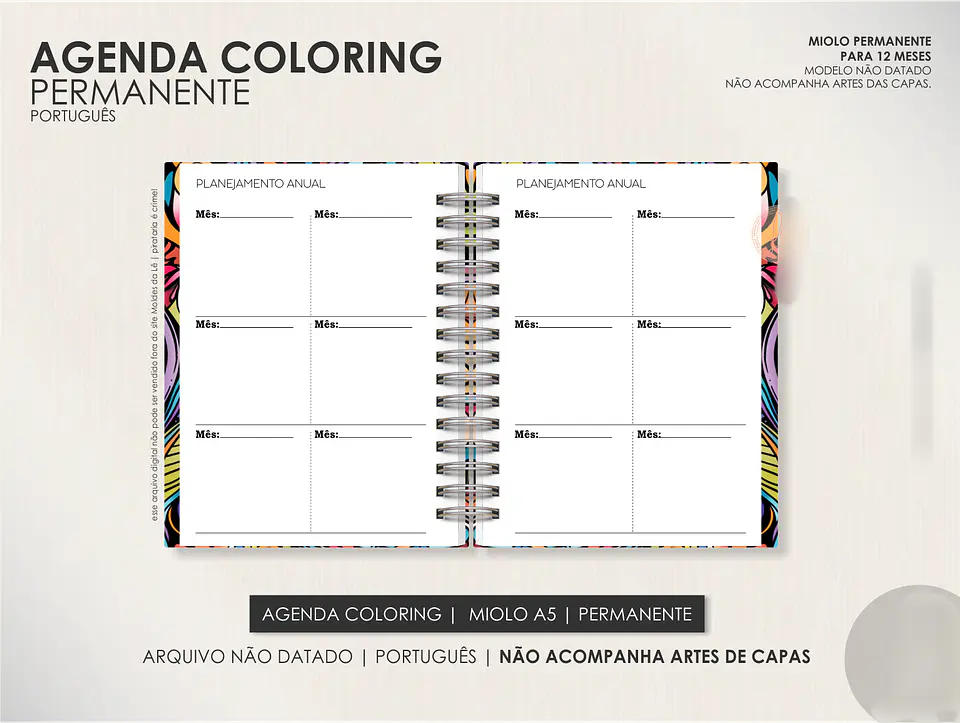 Arquivo Miolo Agenda Coloring Permanente - Português 4