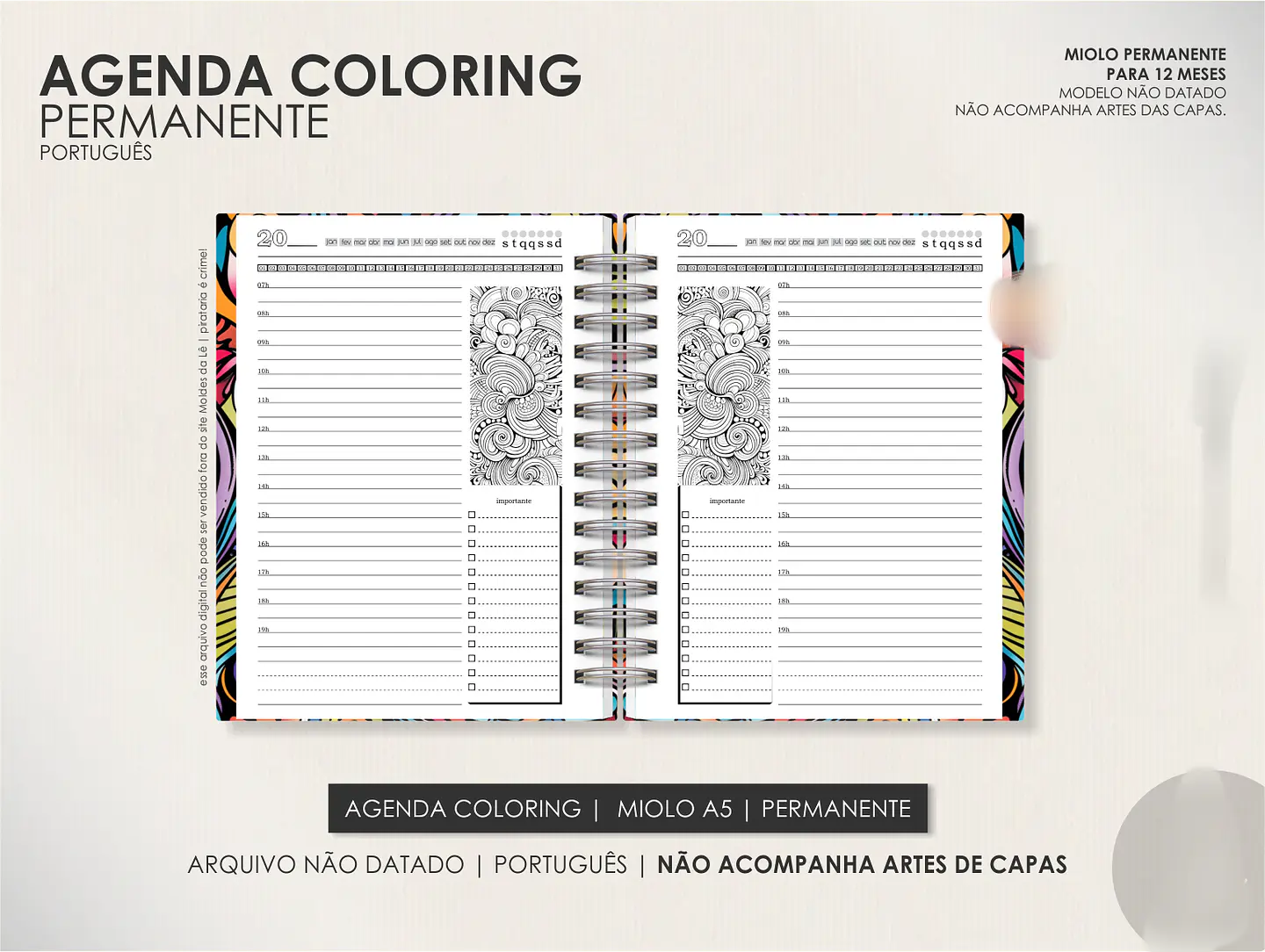 Arquivo Miolo Agenda Coloring Permanente - Português 5