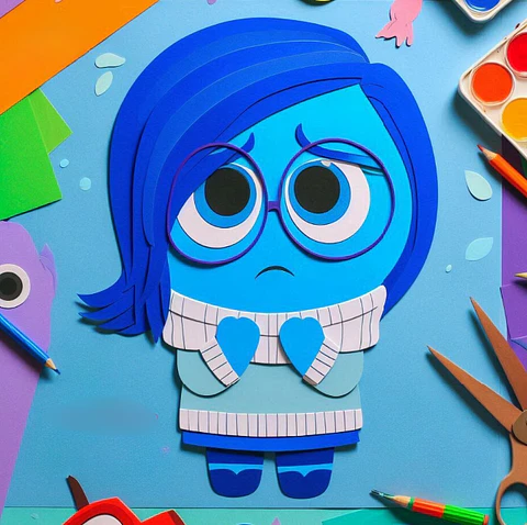 Arquivo Topo de bolo Divertidamente Tristeza - EM CAMADAS