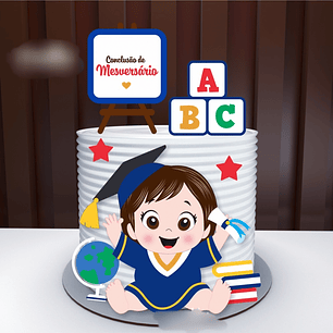 Arquivo Topo de Bolo Formatura - EM CAMADAS