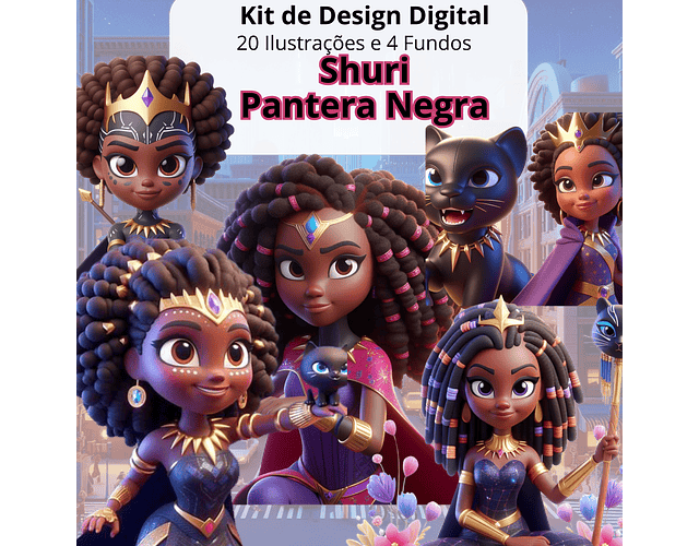 Kit Digital Pantera Negra Shuri