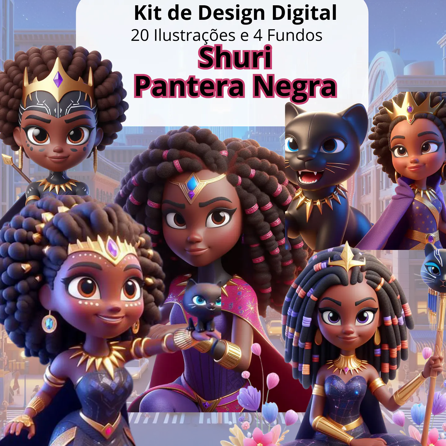 Kit Digital Pantera Negra Shuri 1