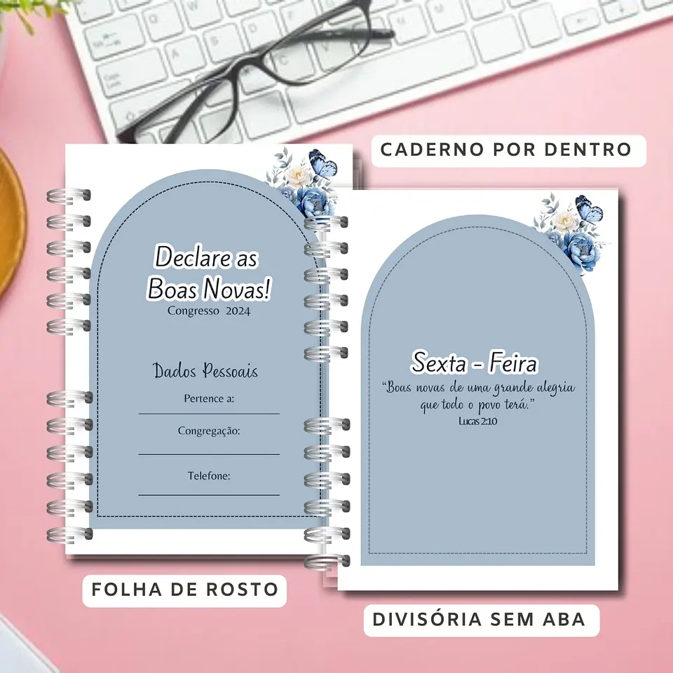 Arquivo Caderno Congressos Floral Azul 5