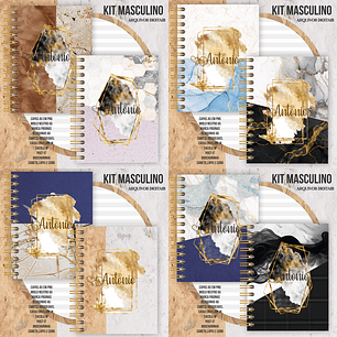 Arquivo Combo Encadernação Masculina Mármore