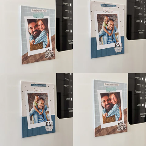 Arquivo Dia dos Pais Imã de Geladeira