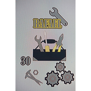 Arquivo Topo de Bolo Mecânico - EM CAMADAS