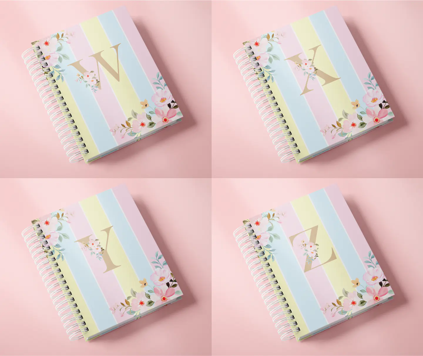 Arquivo Combo de Capas Alfabeto Floral 3