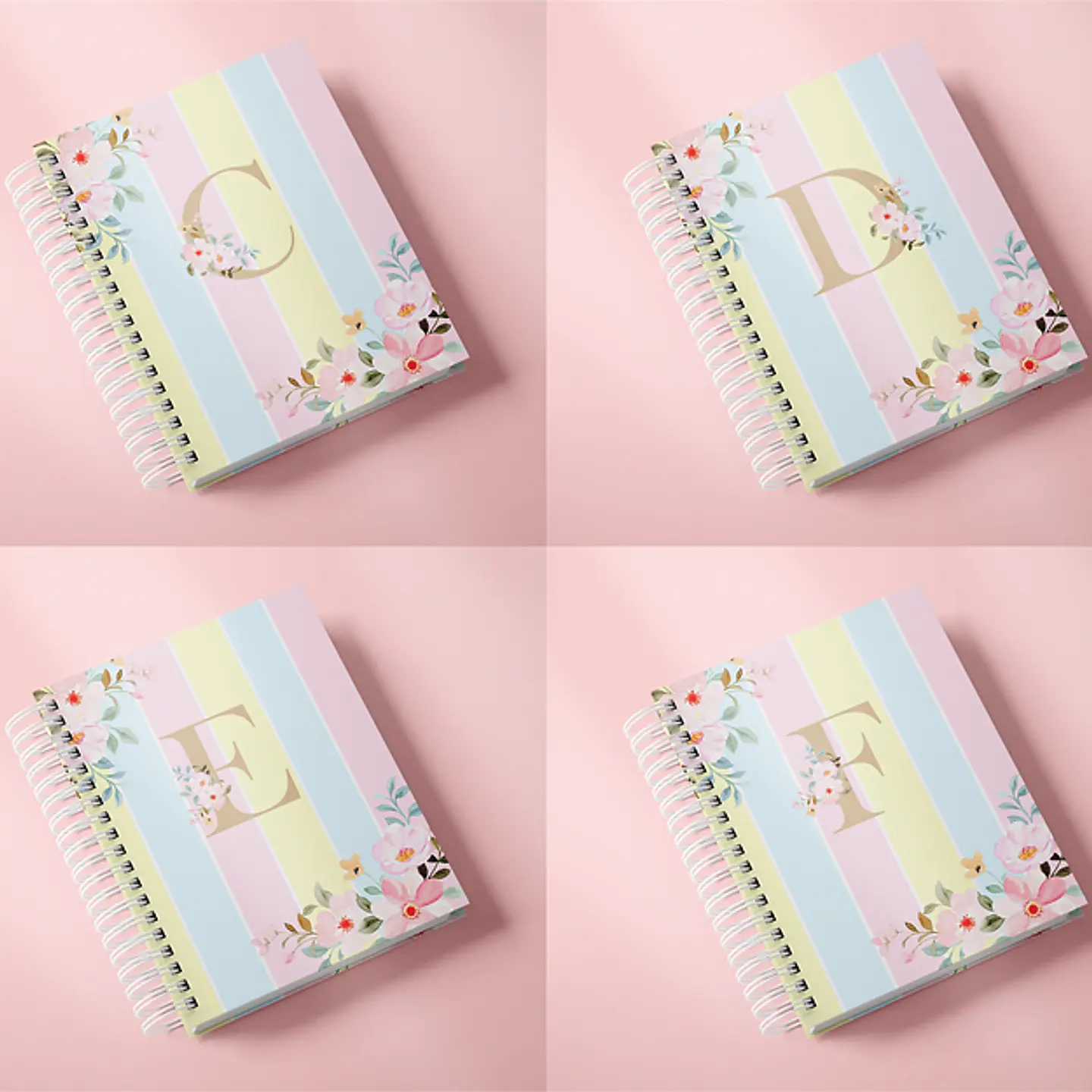 Arquivo Combo de Capas Alfabeto Floral 4