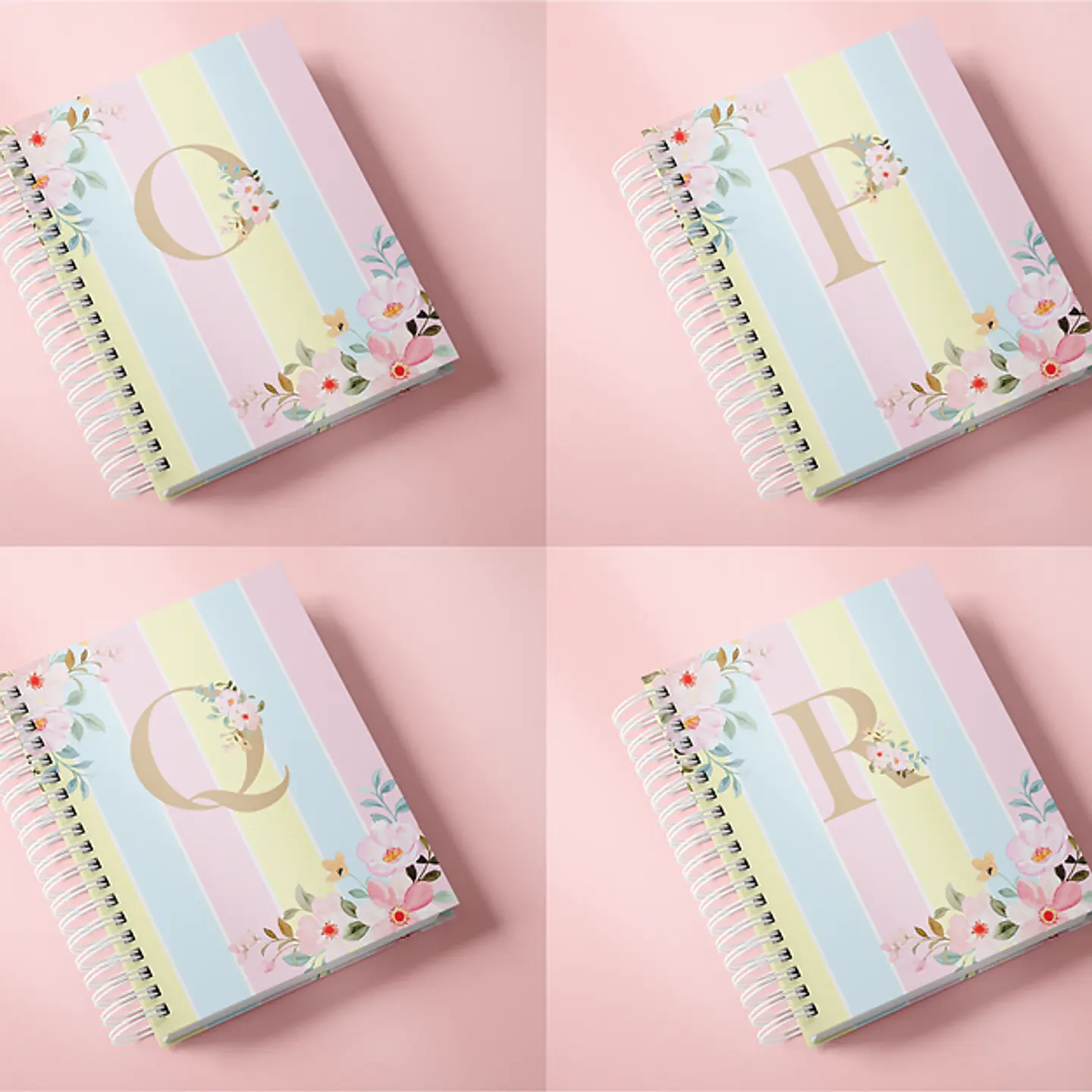 Arquivo Combo de Capas Alfabeto Floral 7