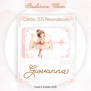 Arquivo Encadernação Caderneta de Vacina Bailarina Clean