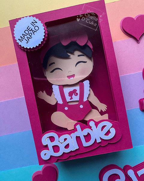 Arquivo de Corte Topo Caixa e Boneca Baby Barbie