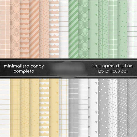 Kit Digital Minimalista Candy