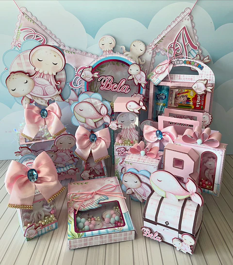  Arquivo de Corte Fundo do Mar Rosa