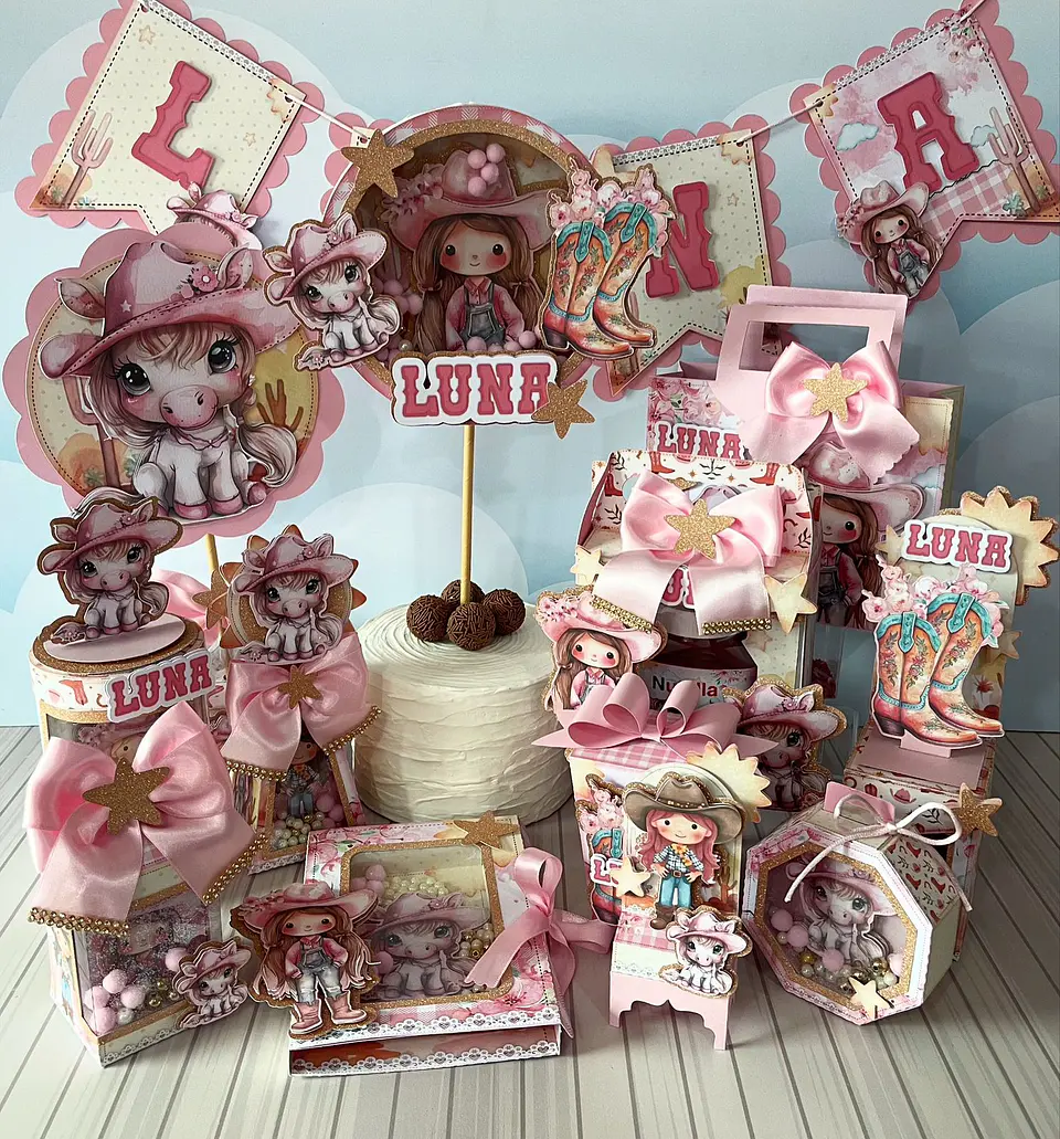 Arquivo de Corte Cowboy Country Fazendinha Rosa 1