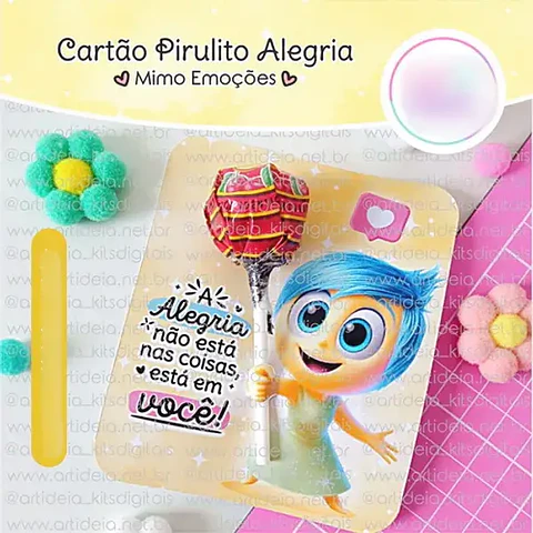 Arquivo Divertidamente Card Pirulito Alegria