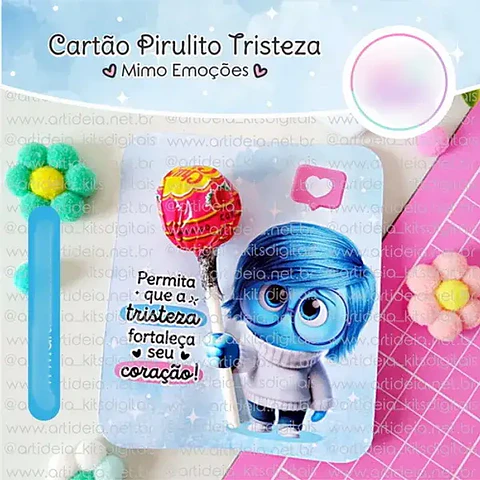 Arquivo Divertidamente Card Pirulito Tristeza