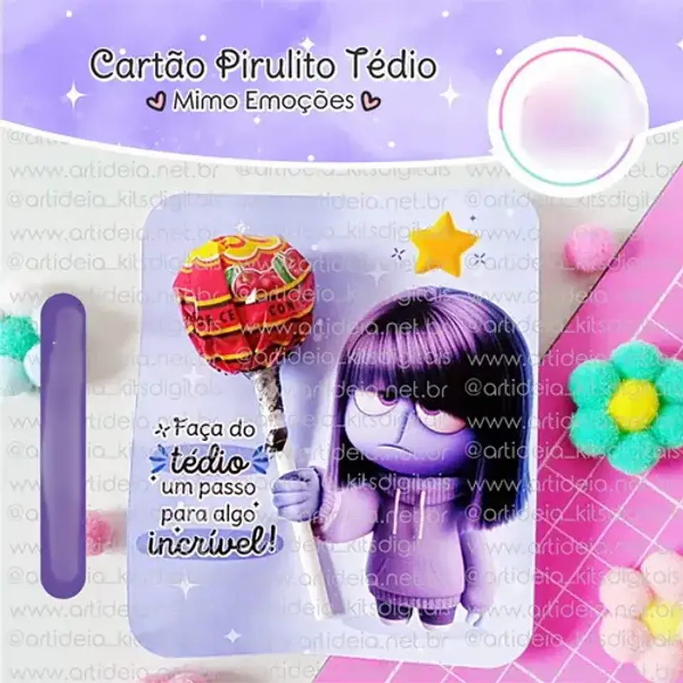Arquivo Divertidamente Card Pirulito Tédio 1