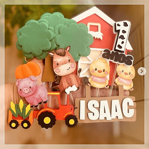 Arquivo de Corte Topo Fazendinha Aquarelada