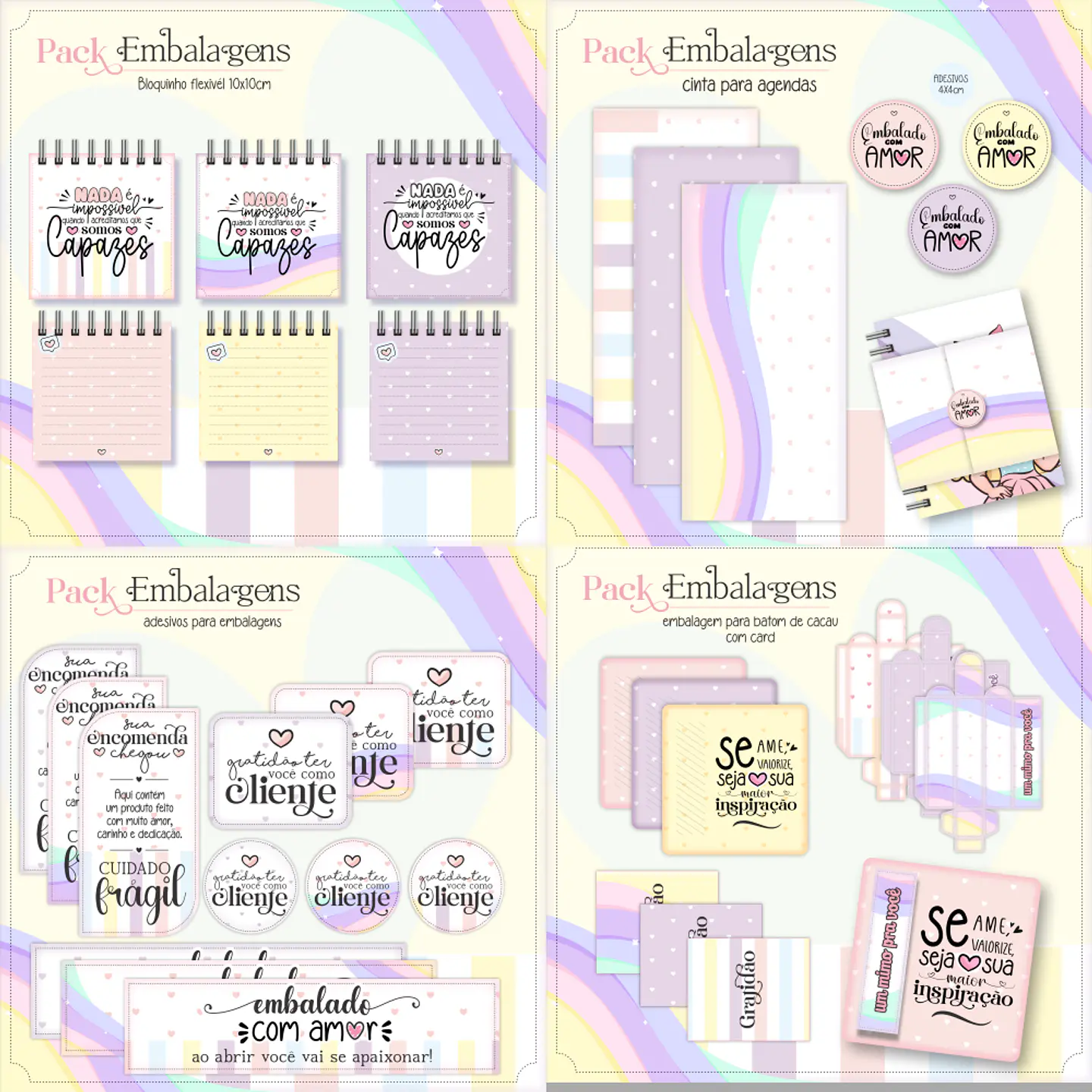 Arquivo Kit Embalagens Fofas 1