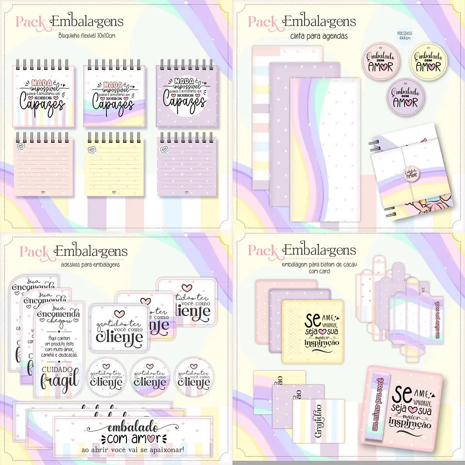 Arquivo Kit Embalagens Fofas 1