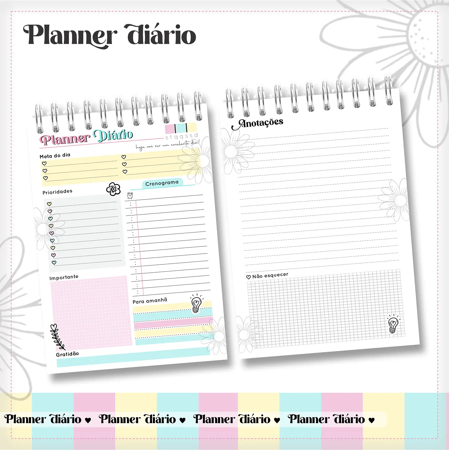 Arquivo Encadernação Planner Diário 3