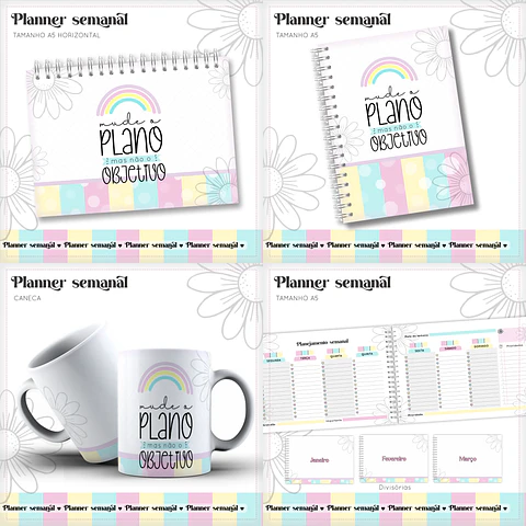 Arquivo Encadernação Planner Semanal