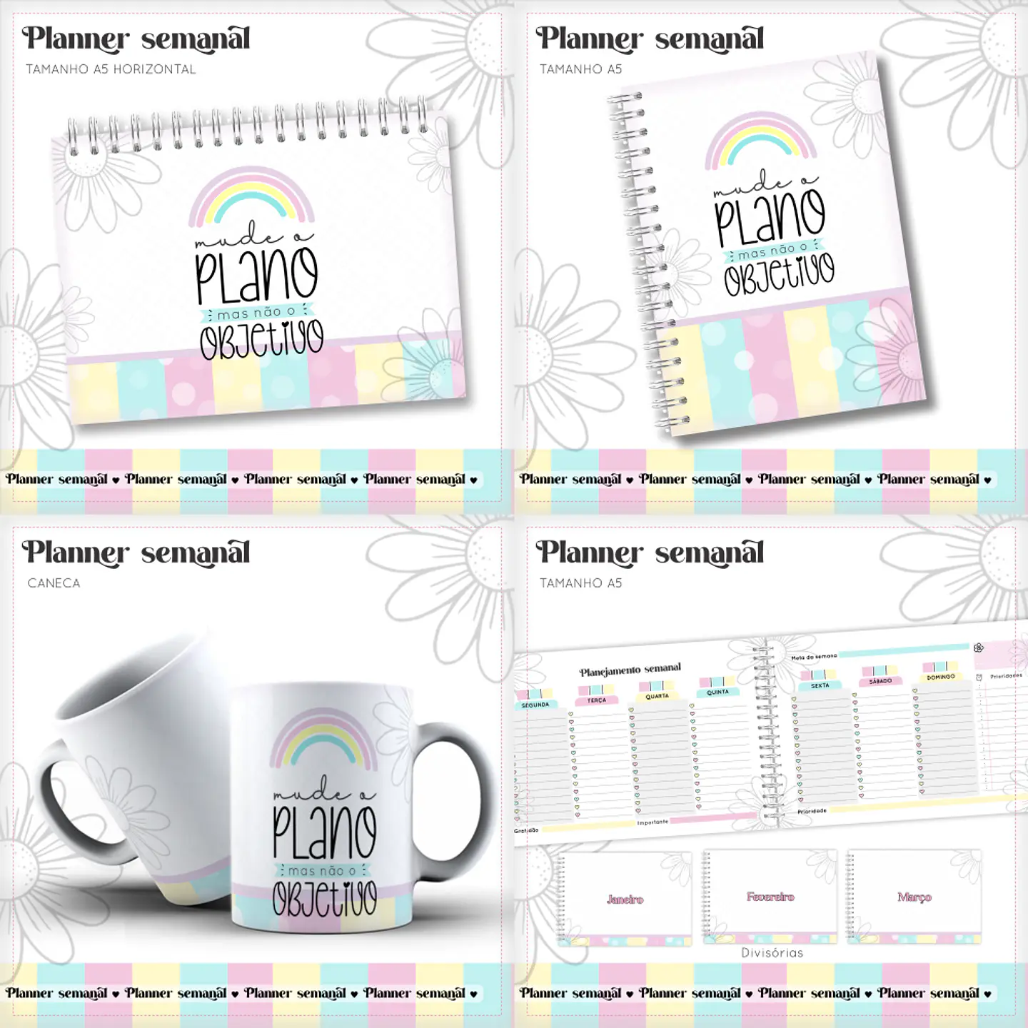 Arquivo Encadernação Planner Semanal 1