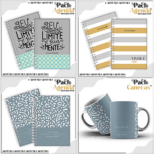 Arquico Pack de Agendas Universitários Masculino