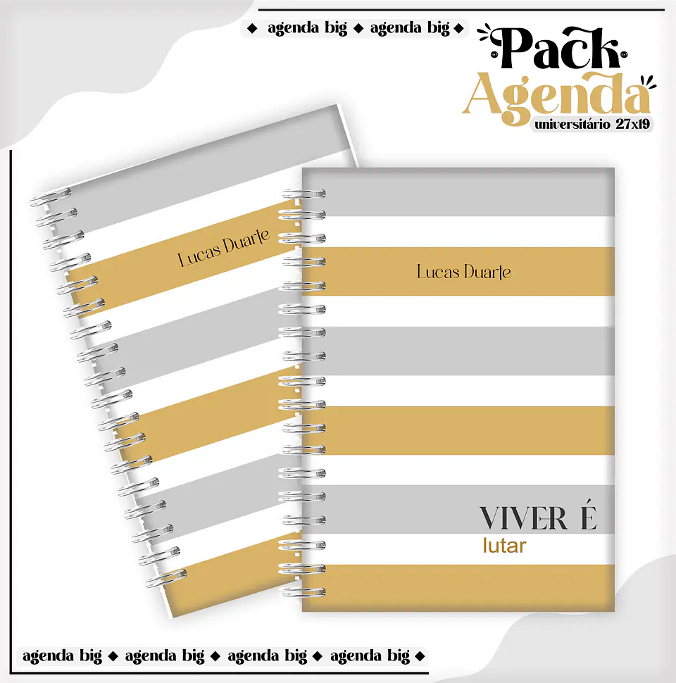 Arquico Pack de Agendas Universitários Masculino 13