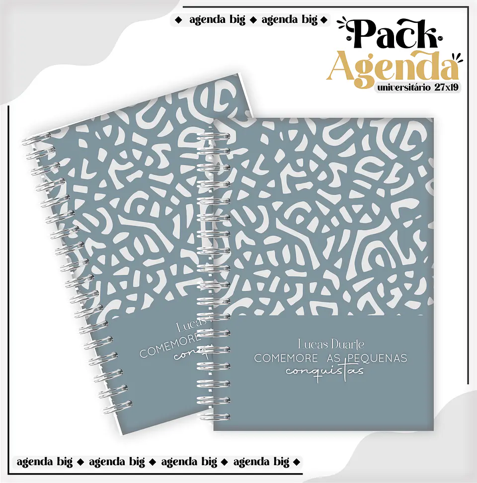 Arquico Pack de Agendas Universitários Masculino 14