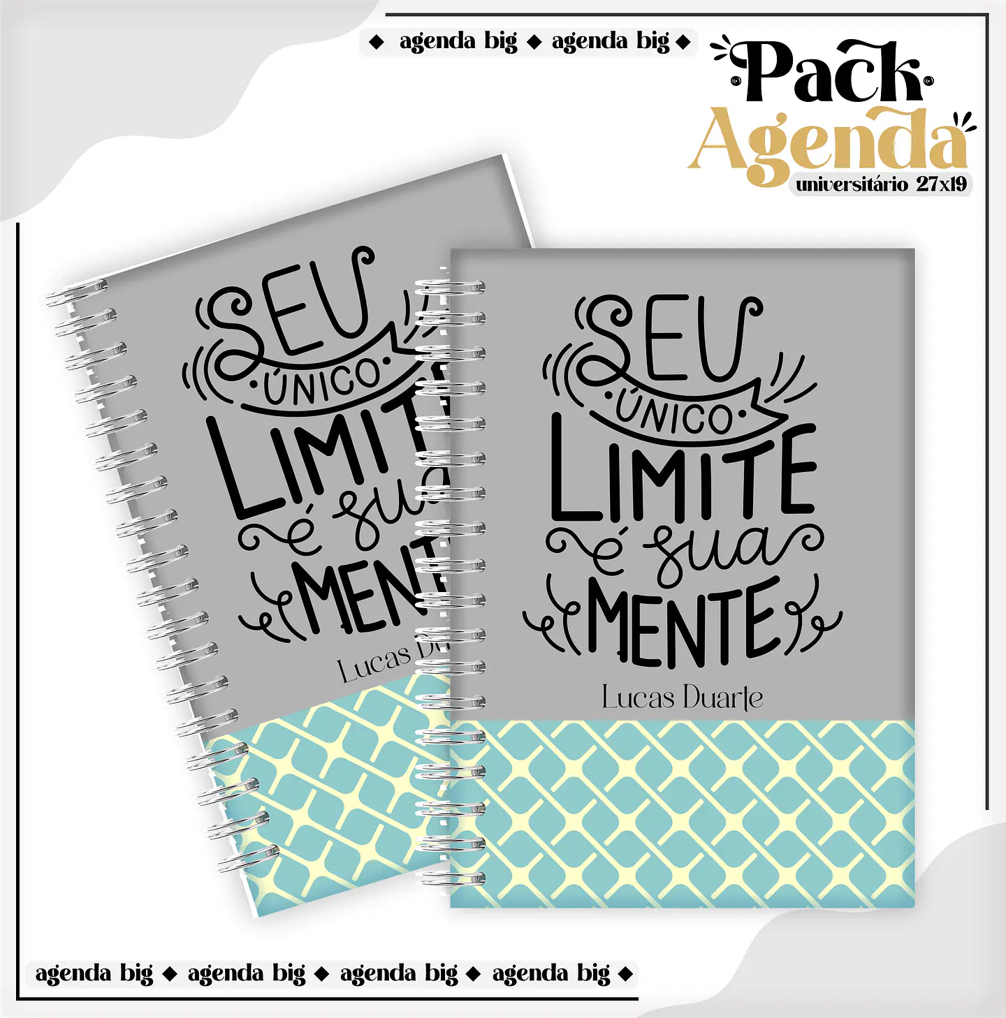 Arquico Pack de Agendas Universitários Masculino 15