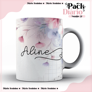 Arquivo Encadernação Diário Feminino